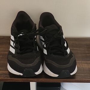 Adidas Men's Black and White Sneakers